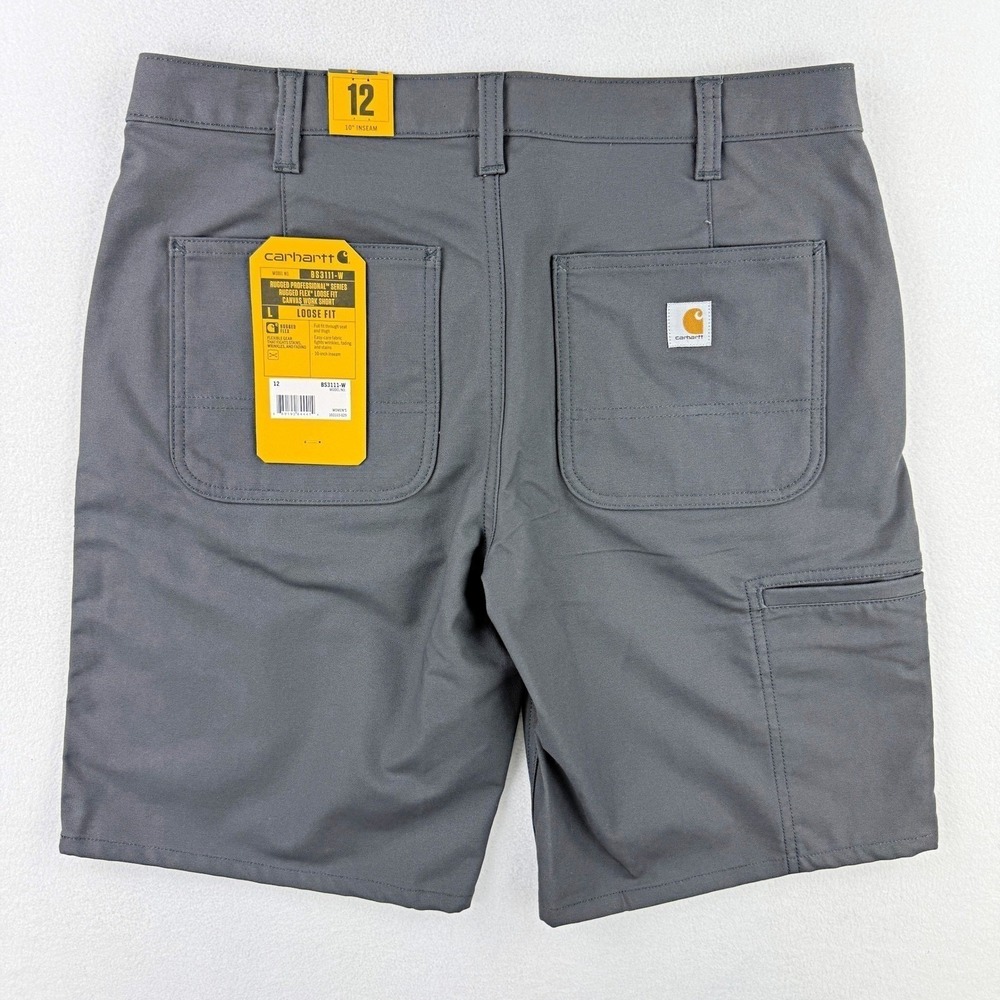 Carhartt Women's Gray Work Shorts - Durable Pocket Shorts